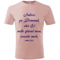 Tricou roz copii 4,6,8 ani, Iubesc pe Domnul!
